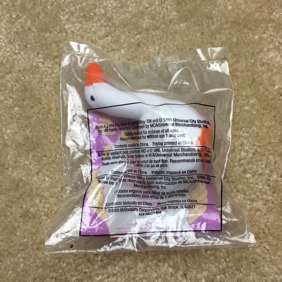 BOGO TY Mcdonalds Teenie Beanie Ferdinand the Swan 1995 - Picture 1 of 2
